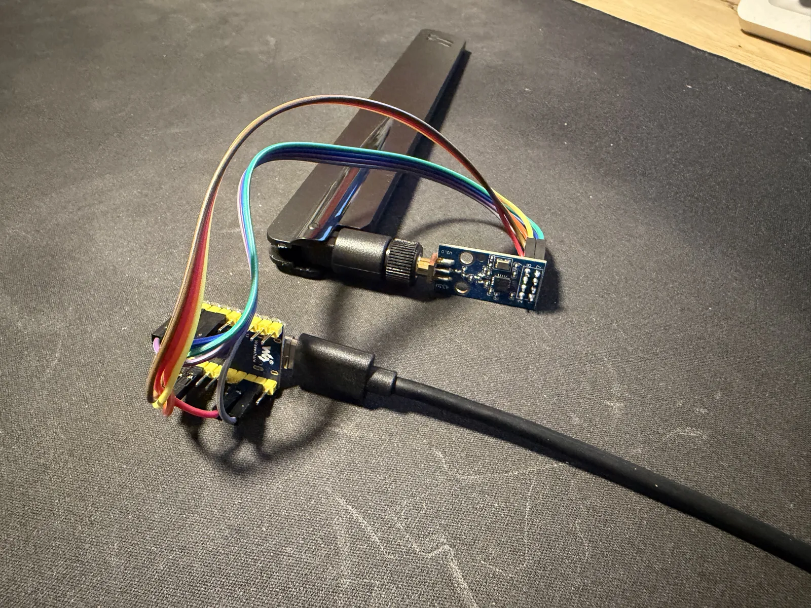 Assembled ESP32-C6-Zero and E07-M1101D radio module